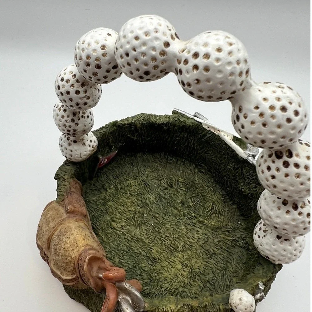 Vintage Golf-Themed Trinket‎ Dish Small Basket Decor